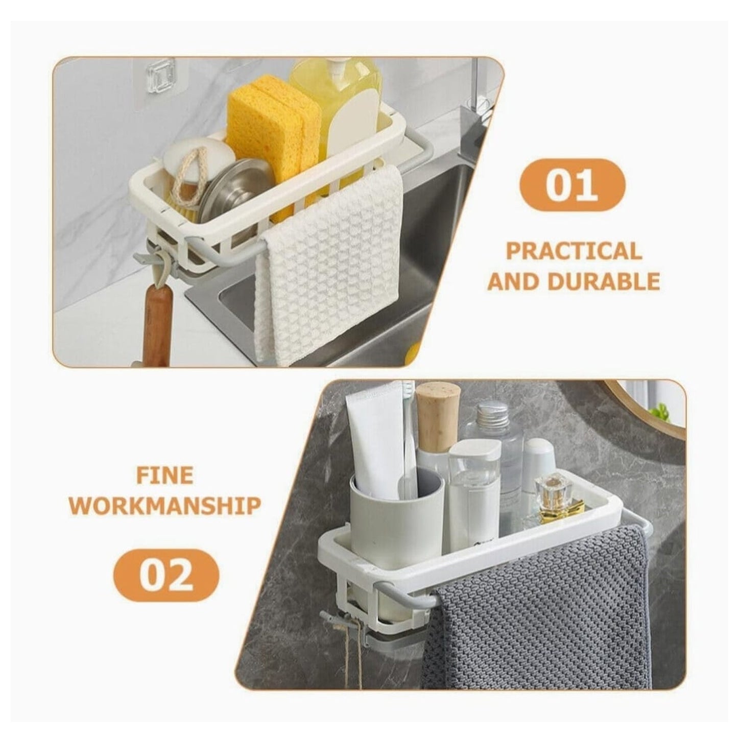 Premium Hanging Drain Rack & Home - Retractable - Best Quality & Value
