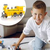 Pull and Go Train with Light Plastic String Pull Back Train (1 Pc / Mix Color)