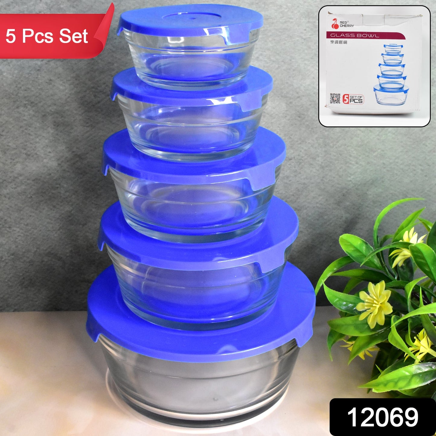 Premium Modern Glass Bowl Set Home - Stackable - Best Quality & Value