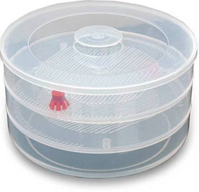 Plastic 3 Compartment Sprout Maker White