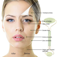Face lifting roller and gua sha scraper,