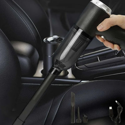 3-in-1 Mini Car Vacuum Cleaner Blower - Cordless, Rechargeable, High Power