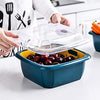 Double Layer Food Drainer & Collapsible Strainer Basket