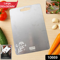 Apex Large Stainless Steel Multipurpose Chopping  Cutting Board (260x360mm  1 Pc)