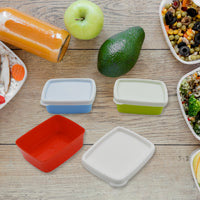 Plastic Airtight Containers Set Small Plastic Container Set Rectangular Plastic Food Pickle Fridge Containers Multicolor Kitchen Storage Container (3 Pcs Set) - LootFaat