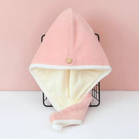 Super Absorbent Hair Drying Towel Wrap - Quick Dry Hair Cap for Women