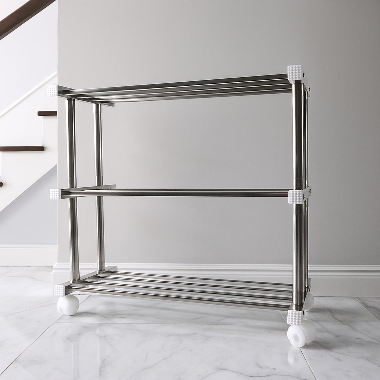 Supermom Stainless Steel Multipurpose Shoe  Storage Rack - (1 Pc)