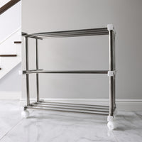Supermom Stainless Steel Multipurpose Shoe  Storage Rack - (1 Pc)
