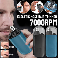 Easy Trim Compact Nose Hair Trimmer – 7000RPM Precision Safe Design, Waterproof & Rechargeable