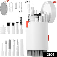 Keyboard Cleaner Kit 20-in-1 Laptop Phone Screen Cleaning Kit Keyboard Cleaning Kit With Electronic Cleaning Brush Spray For Airpods Pro Ipad Iphone Pro Camera Computer Cleaning - LootFaat