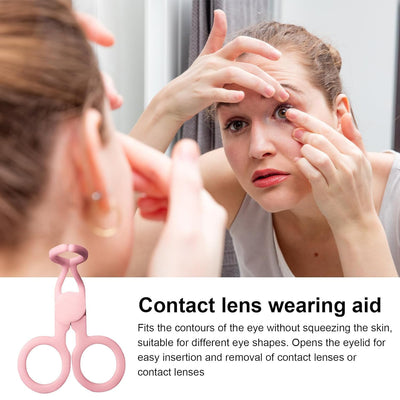Plastic Ergonomic Women Eye Care Contact Lenses Inserter Remover Tool (1 Pc) - second image
