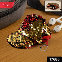 Stylish Sequin Mini Cap-shaped Coin Purse (1 Pc)