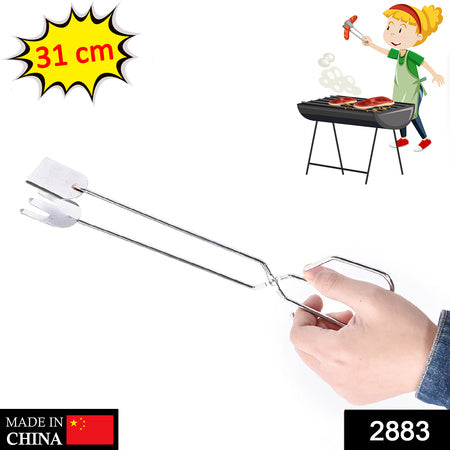 31cm Multi Functional Metal Bbq Clip Tongs Clamp For Garbage Charcoal Serving Tools - LootFaat