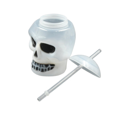Ghost Face Bottle Water Bottle Drinking Cup With Lid And Straw Party Favors Summer Hawaiian And Beach Party Decorations For Kids Adults With Brown Box(1 Pc) - second image