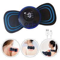 Mini Portable EMS Neck Massager for Lymphatic Drainage & Pain Relief
