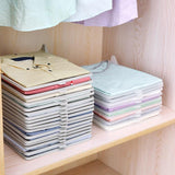 Functional fabric organizer for neat and orderly cloth storage at home.