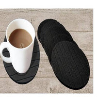 6 Pcs Useful Round Shape Plain Silicone Cup Mat Coaster Drinking Tea Coffee Mug Wine Mat For Home - LootFaat