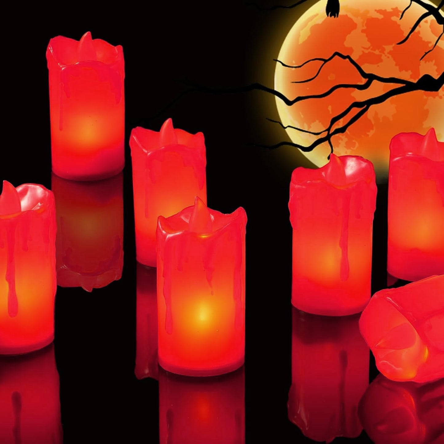Flameless Melted Design Candles For Decoration (1 Pc) - LootFaat