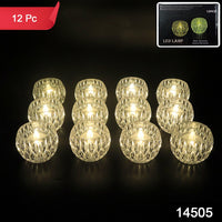 12-Piece Crystal Style LED Lamps