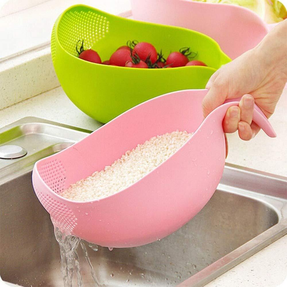 Rice Bowl Thick Drain Basket With Handle - LootFaat