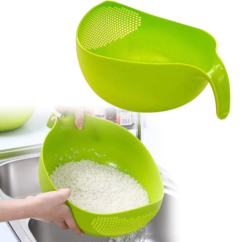 Rice Bowl Thick Drain Basket With Handle - LootFaat