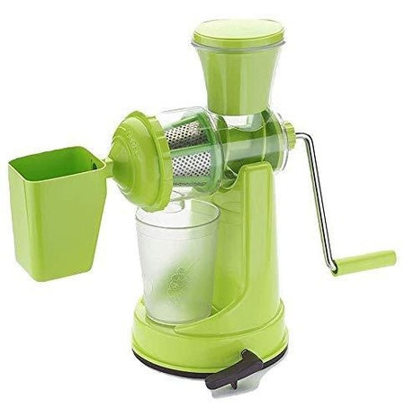 Manual Fruit Vegetable Juicer With Juice Cup And Waste Collector - LootFaat