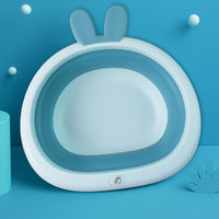 Foldable Multipurpose Collapsible Basin With Bunny Ear Handle