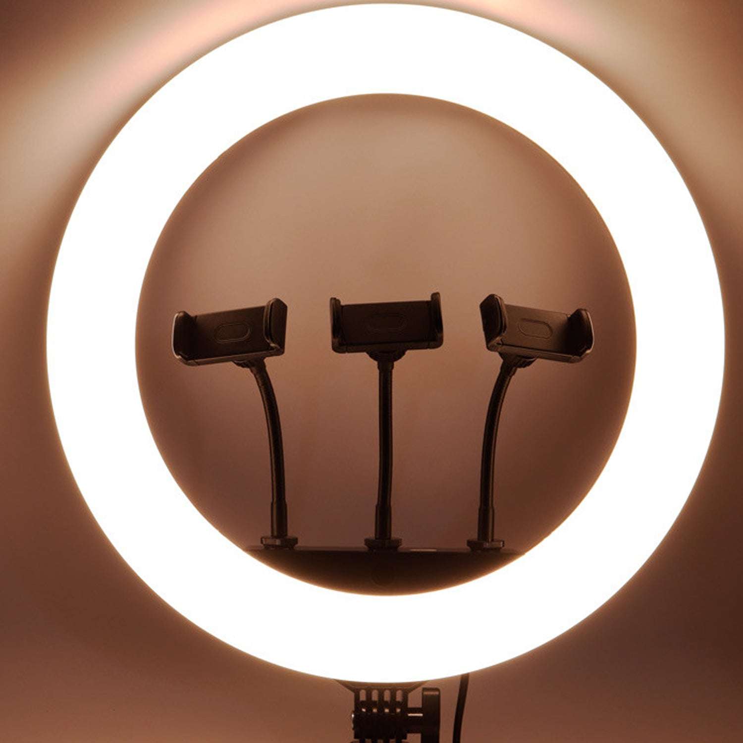 18 Inch Led Ring Light With 3 Colour Modes  3 Mobile Holders Remote Control (1 Set) - LootFaat