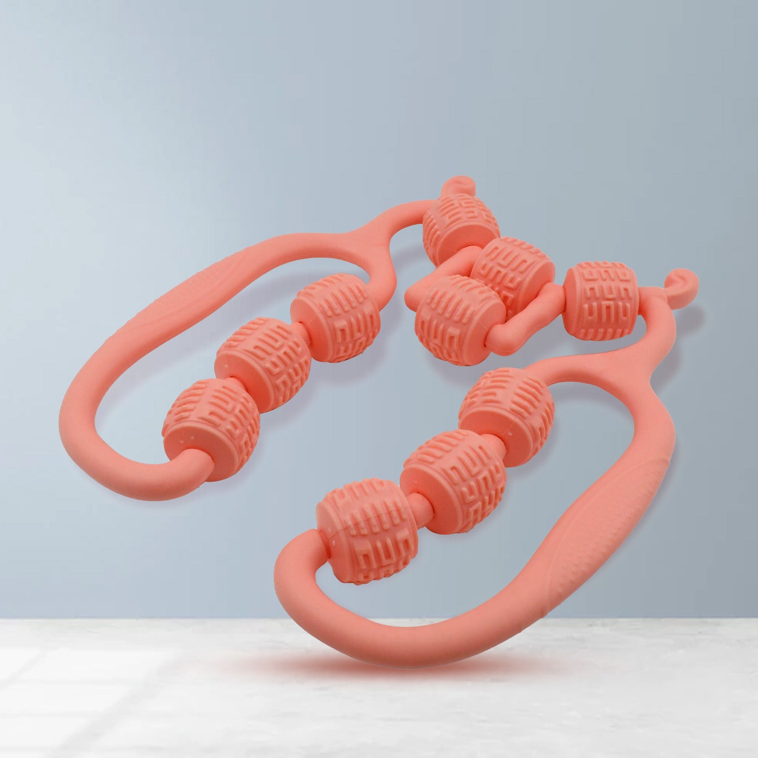 Muscle Massage Roller 10 Wheels Relieve Soreness Leg Muscle Roller Fitness Roller Muscle Relaxer Massage Roller Ring Clip All Round Massaging Uniform Force Elastic Pp Drop Shaped For Home Use (1 Pc) - LootFaat