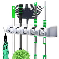 5-layer Multipurpose Wall Mounted Organizer Mop And Broom Holder - LootFaat
