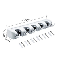 5-layer Multipurpose Wall Mounted Organizer Mop And Broom Holder - LootFaat