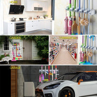 5-layer Multipurpose Wall Mounted Organizer Mop And Broom Holder - LootFaat