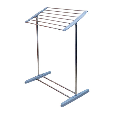Mobile Foldable Towel & Clothes Drying Rack - Stainless Steel - second image