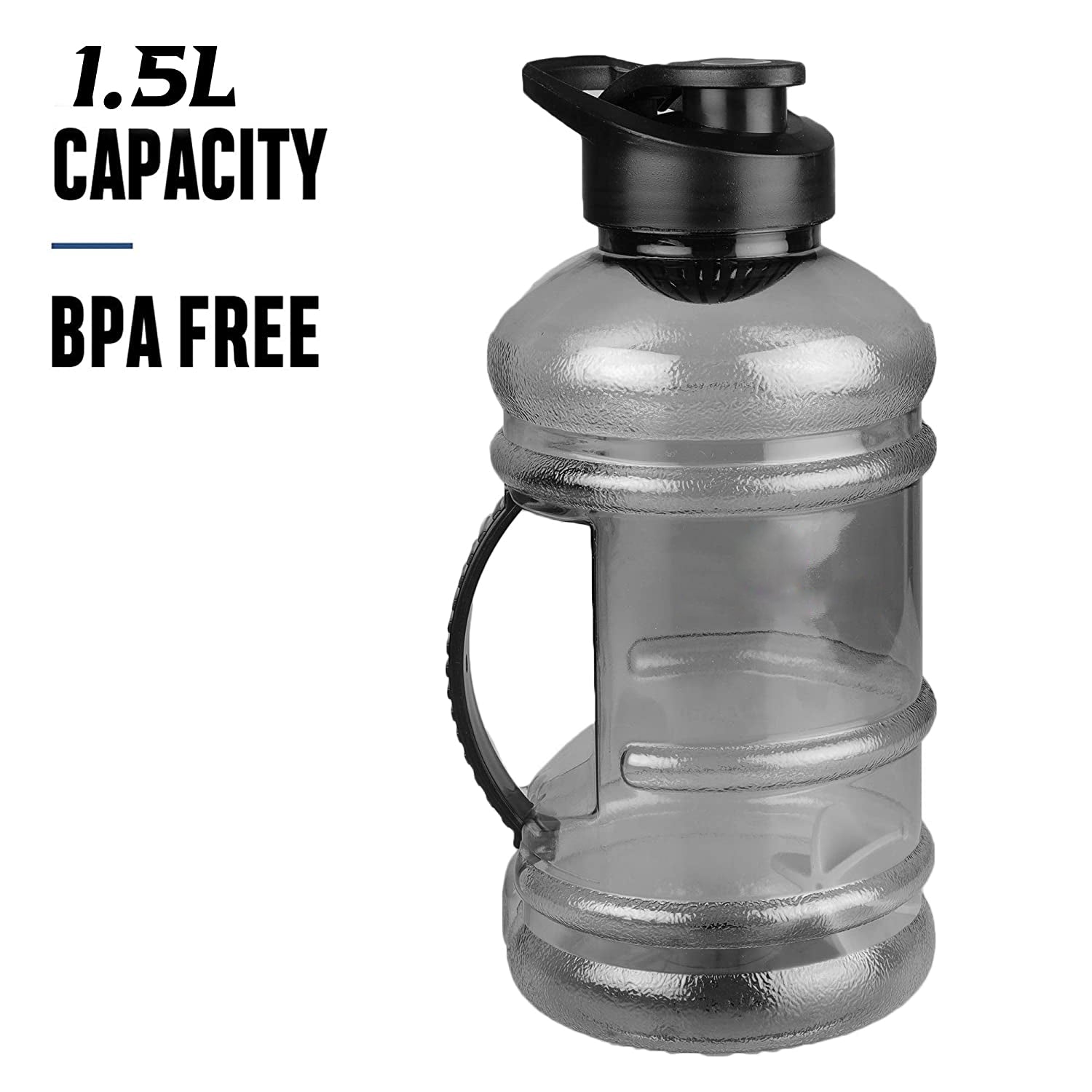 Sports Gym 1.5 Liters Gallon Water Bottle With Mixer And Strainer - LootFaat