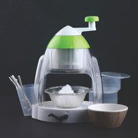 Manual Ice Crusher Snow Cone Maker - Hand Crank Ice Shaver