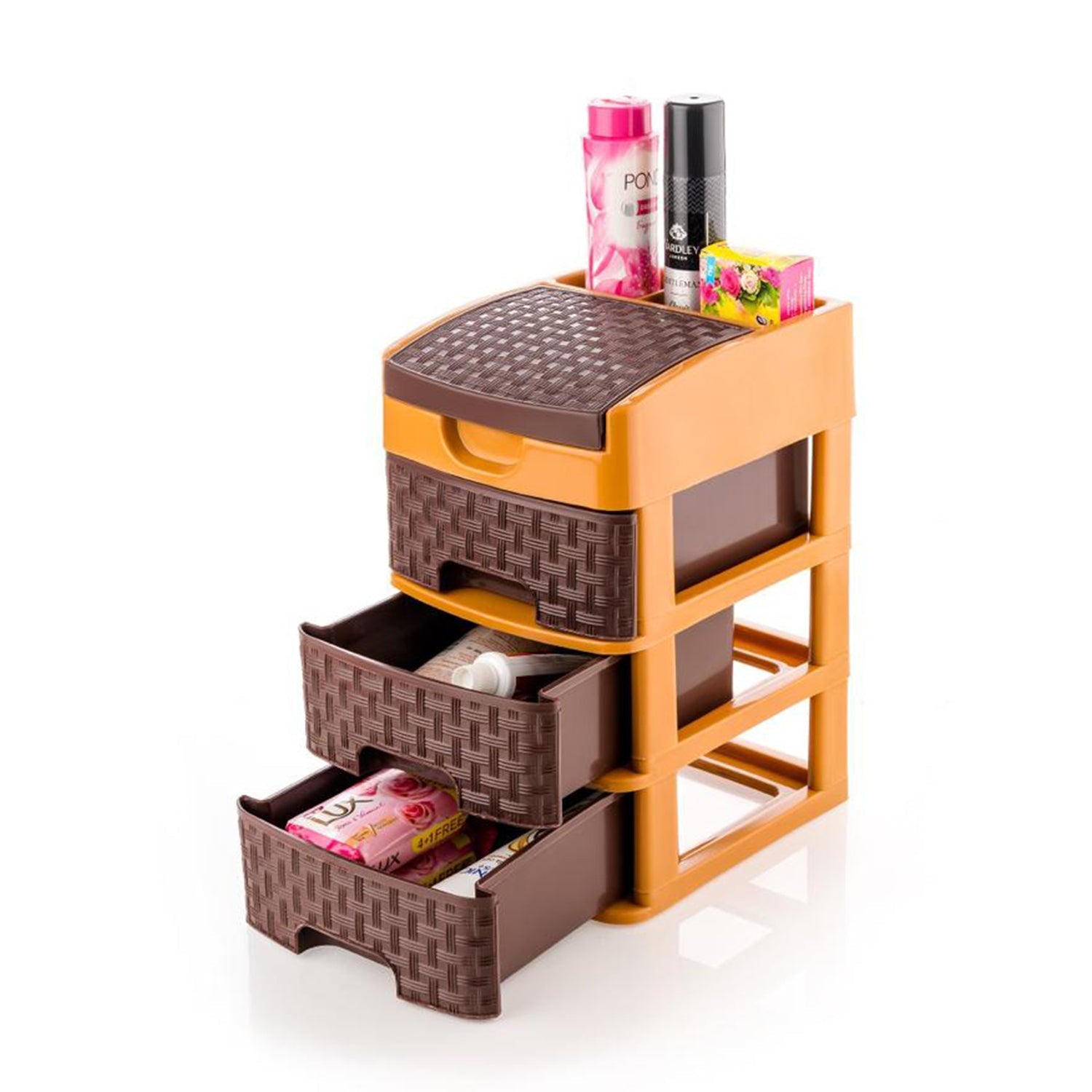 Mini 3 Layer D Storage Used In All Kinds Of Household And Official Places For Storing Of Various Types Of Stuffs And Items Etc. - LootFaat