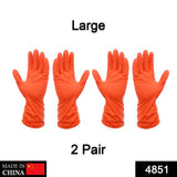 Orange gloves for washing and general use