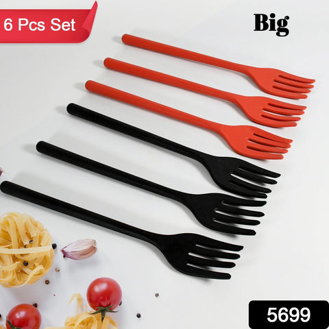 Silicone Flexible Forks, Silicone Cooking Fork Heat Resistant, Multifunctional Nonstick Blending Fork (6 Pcs)