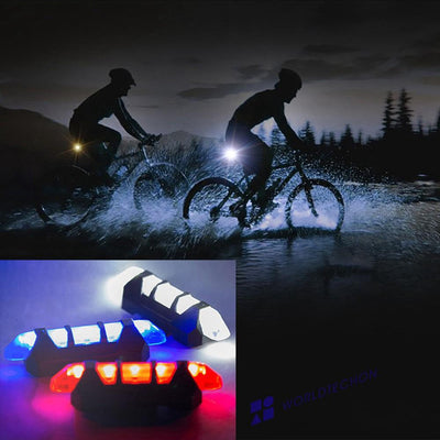 Rechargeable Waterproof Bicycle Front LED Light - 4 Modes, Blue