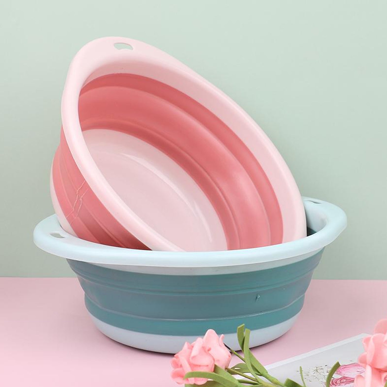 Multi-purpose Portable Collapsible Folding Tub With Hanging Hole  Save Storage Space Also Use For Multi Use - LootFaat