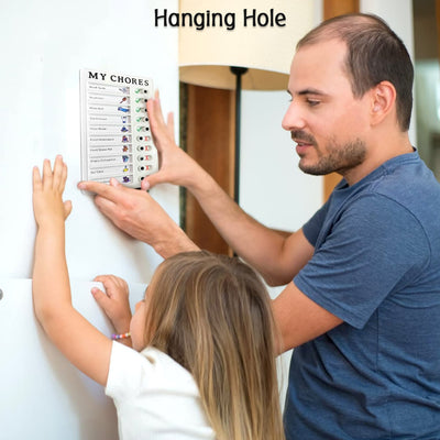 Reusable Chore Chart - Home Management Memo Board (20x12cm) - second image