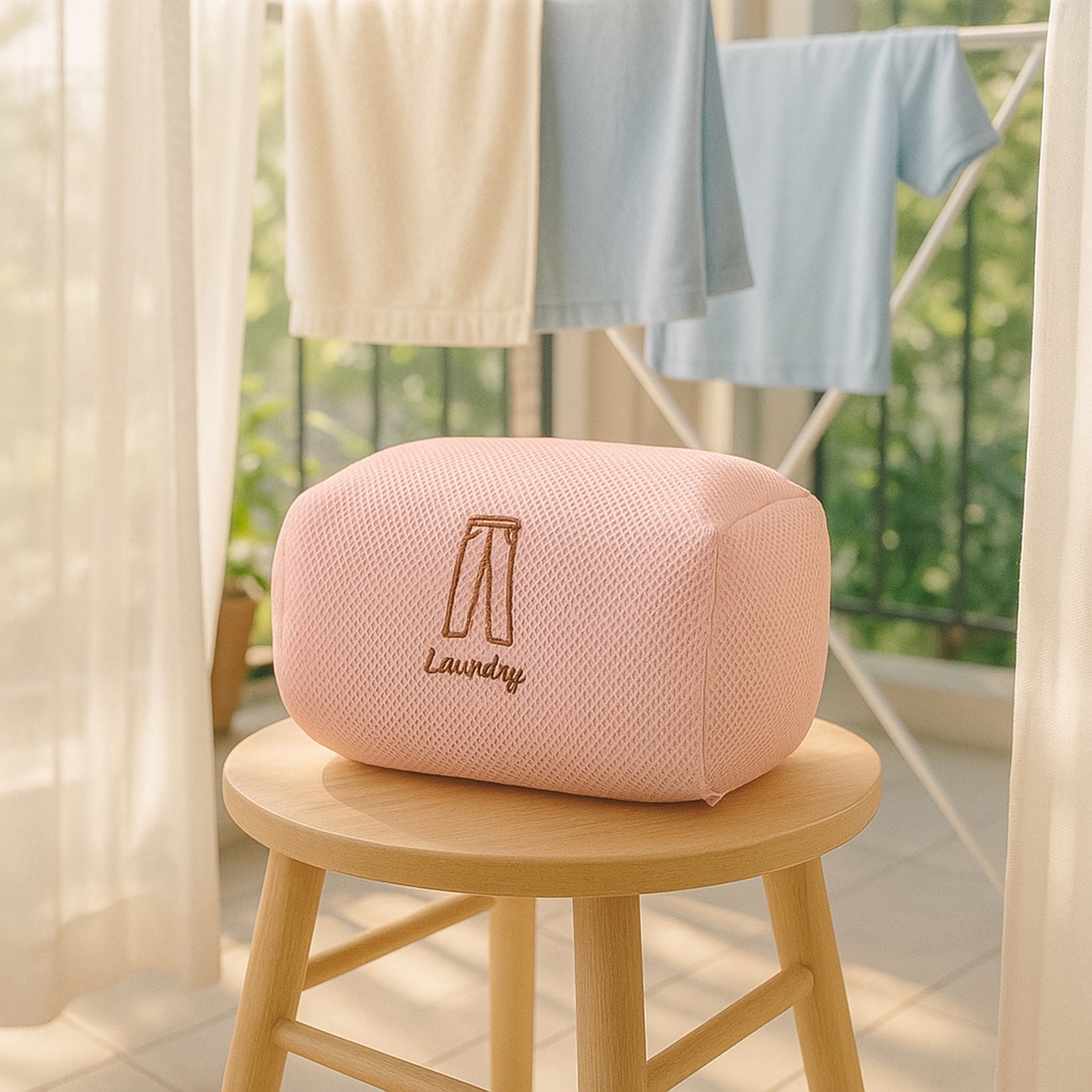 Thick 3d Mesh Laundry Wash Bag - (1 Pc)