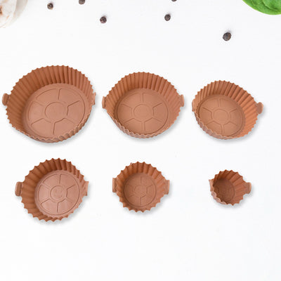 Air Fryer Reusable Silicone Pot With Handles (6 Pc Set) - second image