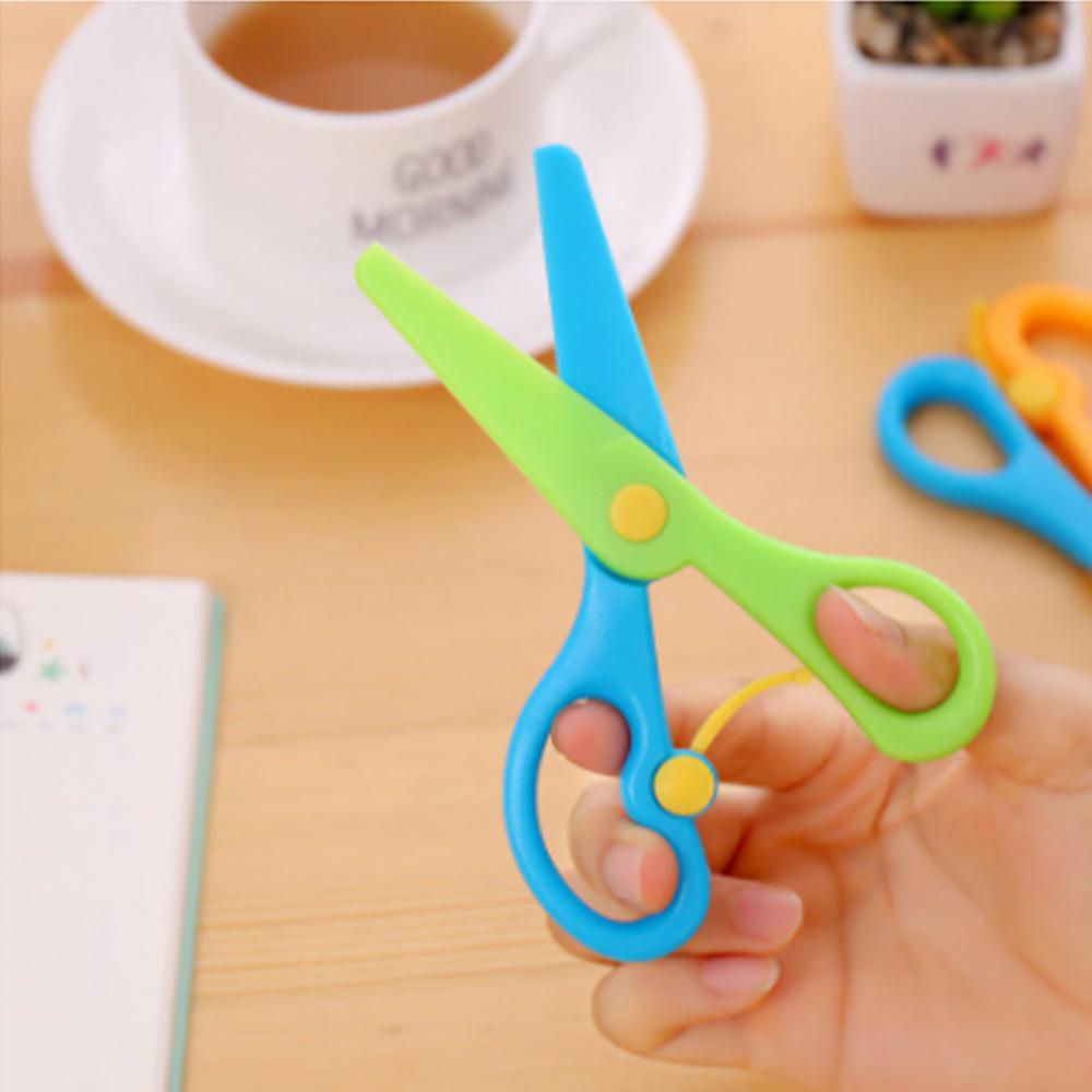 Kids Handmade Plastic Safety Scissors Safety Scissors - LootFaat