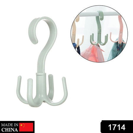 4-claw Multi-function 360 Degree Rotatable Purse Rack Handbag Hanger Hook - LootFaat