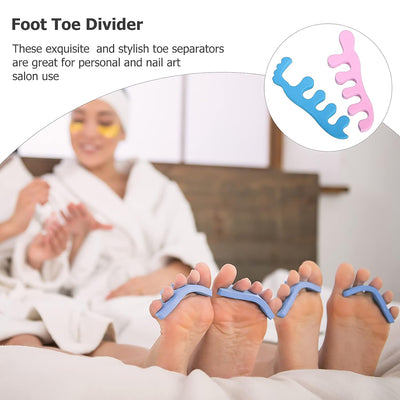 Toe Separators Toe Spacers Sponge Toe Stretcher Pedicures (1 Pair) - second image