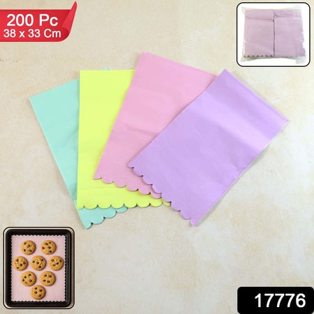Multicolor Decorative Baking Paper Sheets (38 X 33 Cm  200 Pc)
