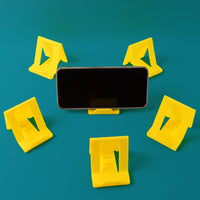 Adjustable Foldable Plastic Mobile Phone Stand (6 Pc  Mix Color)