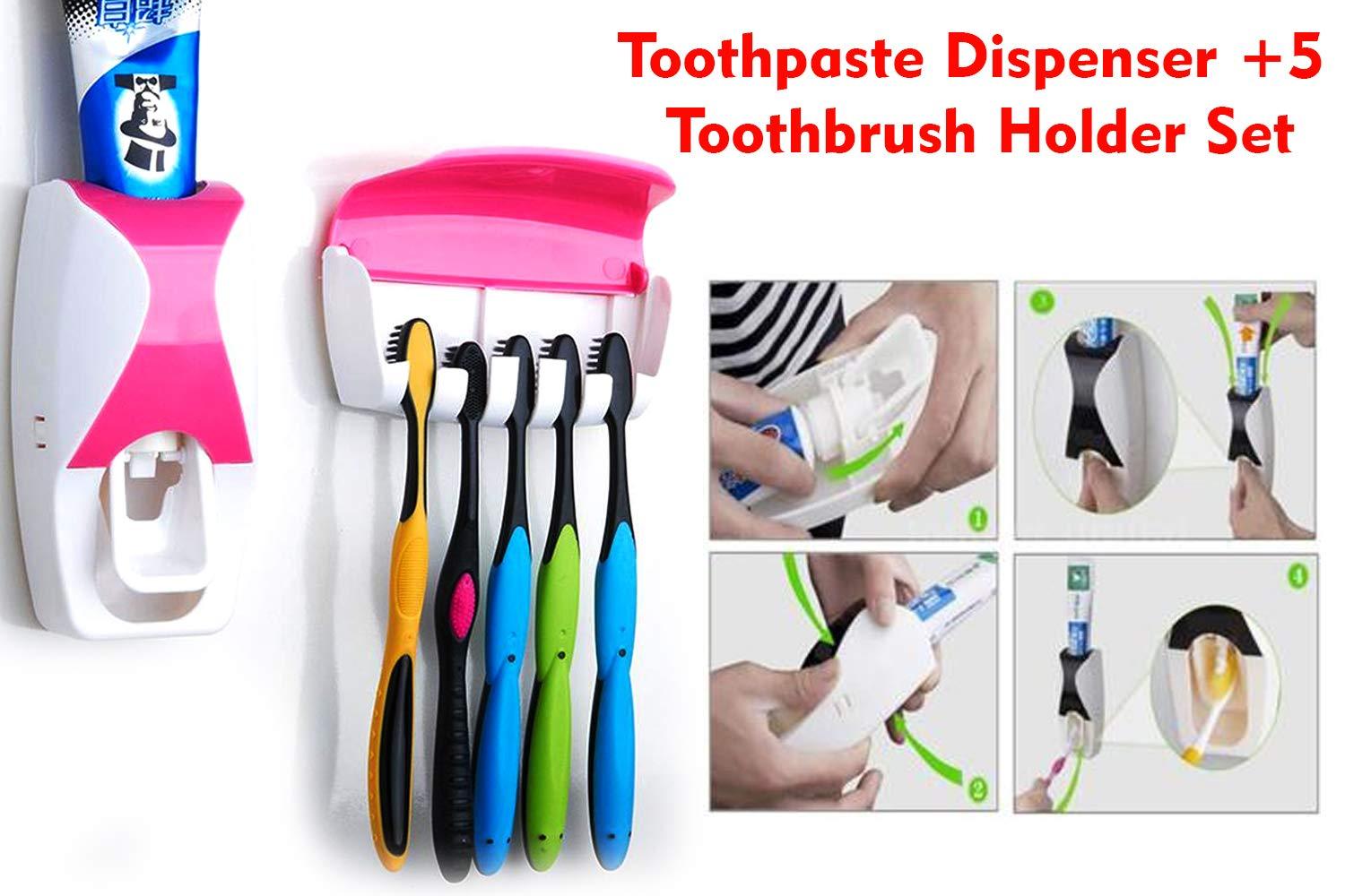 Toothpaste Dispenser  Tooth Brush With Toothbrush - LootFaat