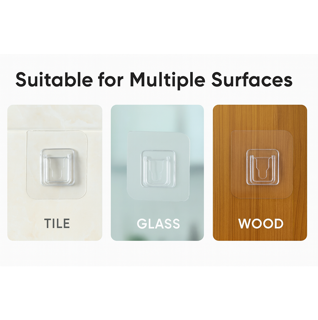 Premium Transparent Adhesive Male Hook Home - Premium Quality - Best Quality & Value